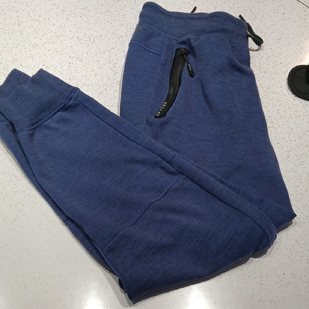 Spyder Active Blue Joggers Sz Med